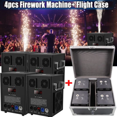 4PCS 700W Large Cold Spark Firework Machine Stage Effect DMX Machine Party Disco - Image 1 of 4