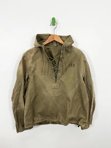 Vintage WWII US Navy USN Foul Weather Deck Jacket Pullover  Parka WW2 M - Picture 1 of 6