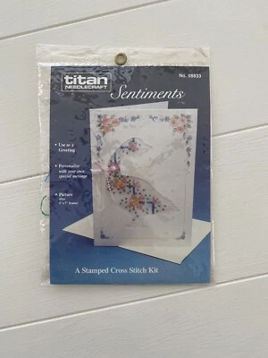 Kit de tarjetas de punto de cruz estampadas Titan Needlecraft GOOSE 08833 5x7 selladas de colección 1989 Foto 1 de 4