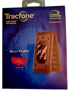 BLU Flex 8GB, Black, Prepaid, (Tracfone) Flip Phone - New - Photo 1 sur 3