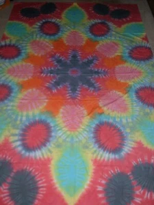 Tie-Dye Twin Sheet Tapestry : 65" x 101" - Picture 1 of 3
