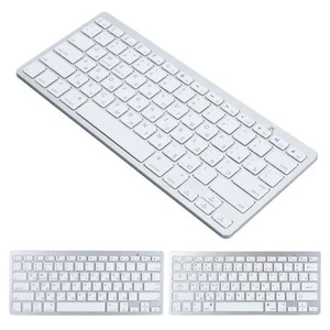 Ultra Thin Keyboard BT Wireless Splashing Proof Bilingual Language Keypad Fo - Picture 1 of 30