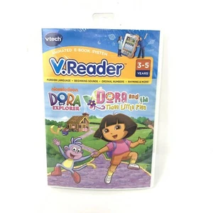 Vtech V.Reader Dora the Explorer and the Three Little Pigs Game - New Ship FREE - Picture 1 of 2