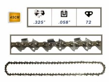 Catena di ricambio per barra motosega da 45 cm 72 maglie lama motoseghe 45cc