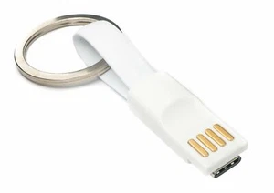 USB 3.1 Key Pendant Cable 10cm Type C Plug To 2.0 Type A Plug IN White - Zdjęcie 1 z 4