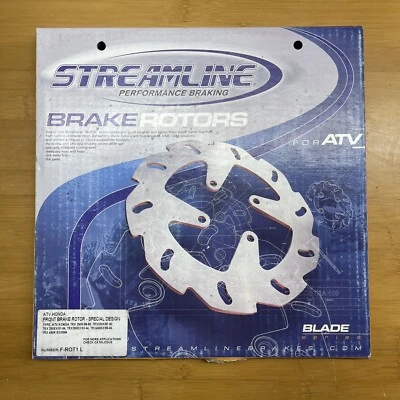 Streamline Front Left Hand Brake Rotor Honda 250 300 400 450 - Image 1 of 4