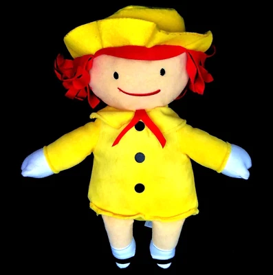Kohls Cares Madeline Plush Baby Doll 14” Stuffed Toy Yellow Dress and Hat w/ Bow - Image 1 of 3