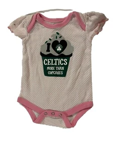 New! Boston Celtics Creeper 0/3 Months NBA One Piece Baby Outfit - Picture 1 of 1