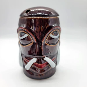 Islander TIKI Mug with Lid Stockton California Cannibal Headhunter Bar Barware - Picture 1 of 14