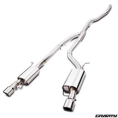 GRAVITY SISTEMA DE ESCAPE TRASERO GATO DE ACERO INOXIDABLE 3" PARA BMW SERIE 3 E92 335D 05-13