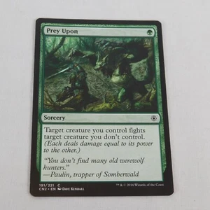 Tarjeta común Prey Upon Magic The Gathering 2016 Green Sorcery 191/221 Conspiracy: Take the Crown - Imagen 1 de 6