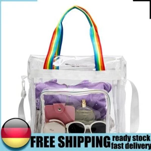 Women Waterproof Travel Sling Bag Transparent Tote Handbag Outdoor Swimming Bag - Bild 1 von 12