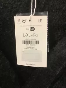 Bershka Cardigan Sweater Womens Size L XL Black Long Sleeve Knitted Button Front - Picture 1 of 6