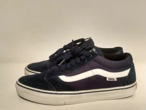 Vans Pro Tony Trujillo 721454 Low-Cut Sneakers Navy Blue Suede Shoes Sz 9 - Picture 1 of 11