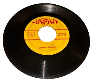 Very Rare Japan Song Ginza Kan Kan Musume/China Night 45 RPM (box8) - Picture 1 of 2