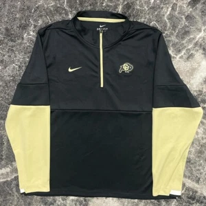 Colorado Buffaloes Jacket Mens XL Nike 1/4 Zip Pullover CU Boulder College - Picture 1 of 5