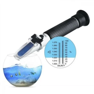 Salinität 0-10% Salzgehalt-Refraktometer für Meerwasser-und Meerwasseraquarien - Bild 1 von 4