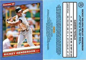 2020 Donruss Baseball Card 219 RICKEY HENDERSON NEW YORK YANKEES