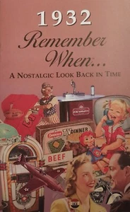 Seek Publishing Remember When KardLet Famous 1932 Cumpleaños Año Cronología Noticias - Imagen 1 de 4