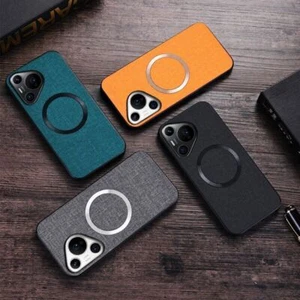 For Huawei Pura 70 Ultra ,70 Pro, 70 Magnetic Cloth Pattern Shockproof Back Case - Picture 1 of 18