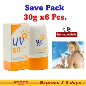 6x Eliza Helena Sunscreen Cream UV Expert 50+++ Moisture Protect UVA UVB 30g - Picture 1 of 11