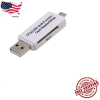 2in1 USB 2.0 Micro USB OTG SD/TF Flash Card Reader For Android Tablet PC LW