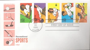 1995 FDC - Scott # 2961-65 - Deportes recreativos - en una sola portada - Artmaster - Imagen 1 de 1