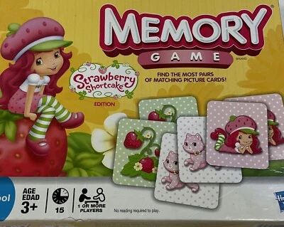 2009 Hasbro Memory Game Strawberry Shortcake Ed. Preschool Missing 1 Card Parts - Image 1 of 4