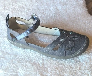 JBU by Jambu Magnolia Flower Women Shoe Loafer Mary Jane Blue Vegan Sz 9 M EUC - Picture 1 of 7