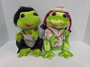Lote de 2 Gemmy Frogz Rap It Ribbit Hip Hop Frogz para piezas - Imagen 1 de 10