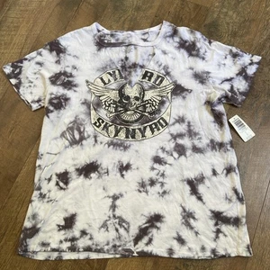 TORRID | LYNARD SKYNARD T-Shirt Damen Halsband Batik Totenkopf Grafik L 12 neu mit Etikett - Bild 1 von 19