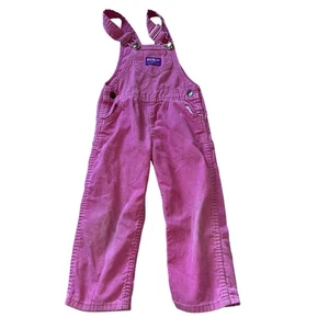 Mono Cordoroy Rosa Oshkosh B'Gosh Vestbak Años 90 De Colección 4T Hecho en EE. UU. Jóvenes Niños - Imagen 1 de 5