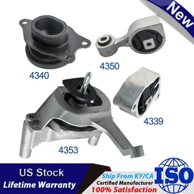 For Nissan Altima 2.5L 2007-2018 Auto Trans Engine Motor & Trans Mount Set 4PCS - Image 1 of 4