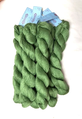 ALPACA CIELO AZUL - "Seda de Alpaca" - 6 madejas disponibles - Color: Peapod 141 - Suave Foto 1 de 3