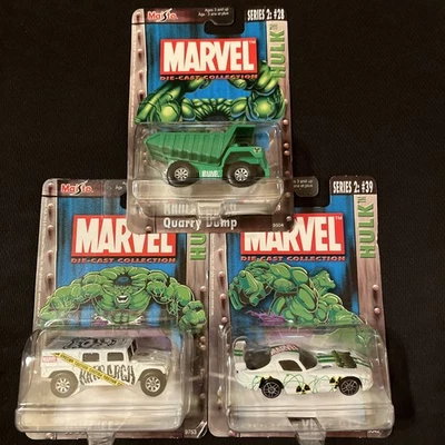 2003 Maisto HULK Marvel Diecast Series 2 Collection #28, #29, #39 Lot of 3 - Image 1 of 4
