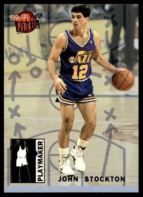 1992-93 Ultra Playmaker John Stockton Utah Jazz #9 - Image 1 of 2