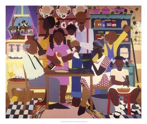 Giclee Varnette madera de miel cena antigua edición abierta - brillante - Imagen 1 de 1