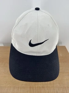 Cappello berretto snapback vintage anni 90 Nike ricamato centro swoosh check bianco nero - Foto 1 di 6