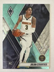 2023-24 Panini Phoenix Julian Strawther Teal Laser Prizm RC #283 Denver Nuggets - Picture 1 of 2