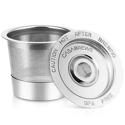 Cápsulas de café reutilizables K tazas para Keurig universal de acero inoxidable recargables R... Foto 1 de 4