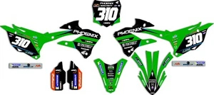 2023 Kawasaki KX 85 Phoenix Tools Kawasaki Race Team Graphics Kit Plates 2022-23 - Picture 1 of 1