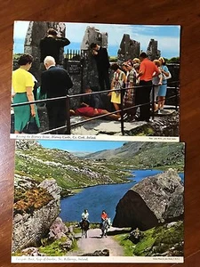 2 cartoline Irlanda, Baciare la pietra di Blarney e Turnpike Rock Gap Of Dunloe - Foto 1 di 2
