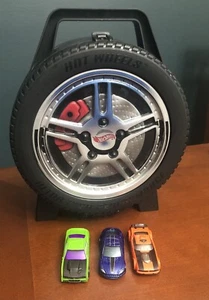 Hot Wheels Storage Case With Easy Grip Carrying Handle Kids Toys + 3 Cars - Picture 1 of 12