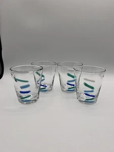 Artglass Fused Glass Highball Cocktail Glasses, Set Of 4 - Picture 1 of 6