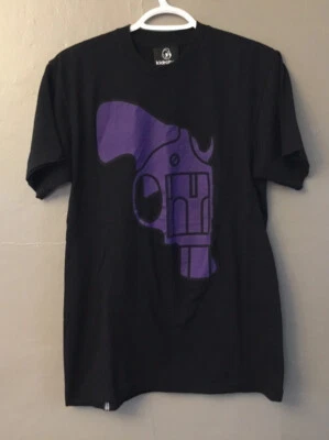 Camiseta KIDROBOT Edición Limitada Púrpura Pistola Talla Mediana EE. UU. 100% Algodón Foto 1 de 4