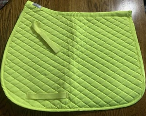 Neon Safety Yellow All Purpose TuffRider Saddle Pad  - Picture 1 of 3