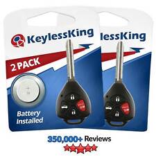 2 New Replacement Uncut Ignition Keyless Remote Head Fob Key for HYQ12BBY G Chip