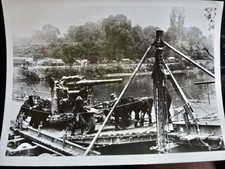 Photo PRESSE WW2 WWII 18.4x13.2 : TRAVERSE de l'OISE à SERRON _ FRANCE _ Flak 88