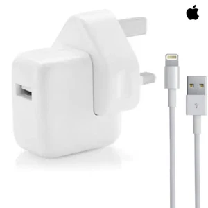 GENUINE ORIGINAL Apple iPhone 14 13 12 11 Charger Plug + Lightning Cable A1357 - Picture 1 of 9