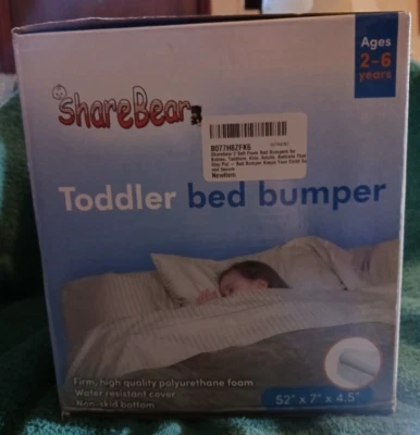 Parachoques de cama para niños pequeños Sharebear ~ firme, resistente al agua, antideslizante ~ NUEVO Foto 1 de 3
